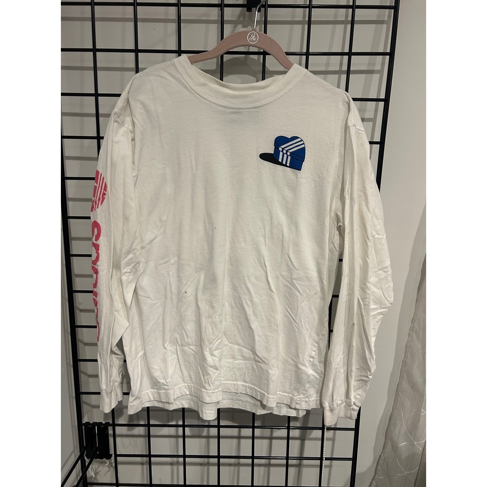Adidas‎ Long Sleeve T-Shirt Mens Large White Heart